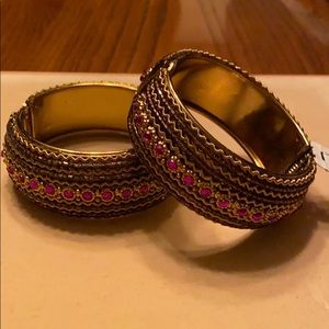 2 jeweled bracelets
